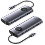 Vention Docking Station TQWHB 10 en 1 con 2xHDMI 4K, 1xDisplayPort, 3xUSB, PD, RJ45 y Lector de Tarjetas - Gris